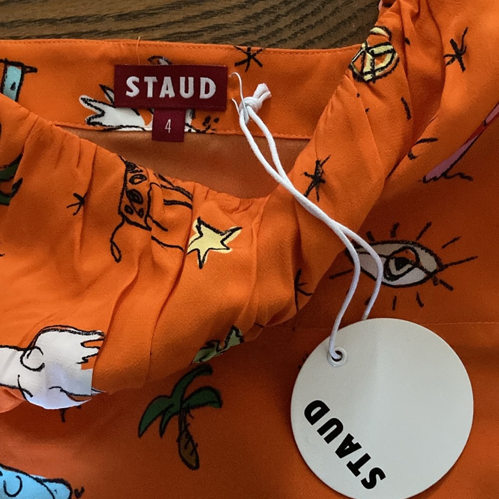 STAUD Orange Printed Two-Piece Maxi Set - Picture 13 of 14